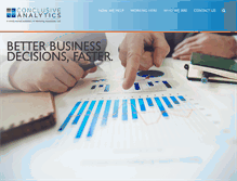 Tablet Screenshot of conclusiveanalytics.com